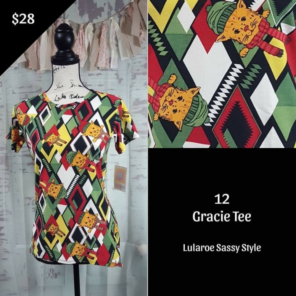 Lularoe Gracie Holiday Tee